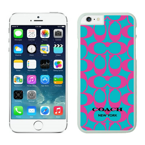 Coach Big Logo Fuchsia Blue iPhone 6 Cases EZG - Click Image to Close